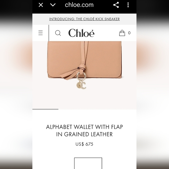 Chloé Luxury Pebbled Leather Wallet – Soft Pink, Like New Retail $675. - Picture 11 of 11